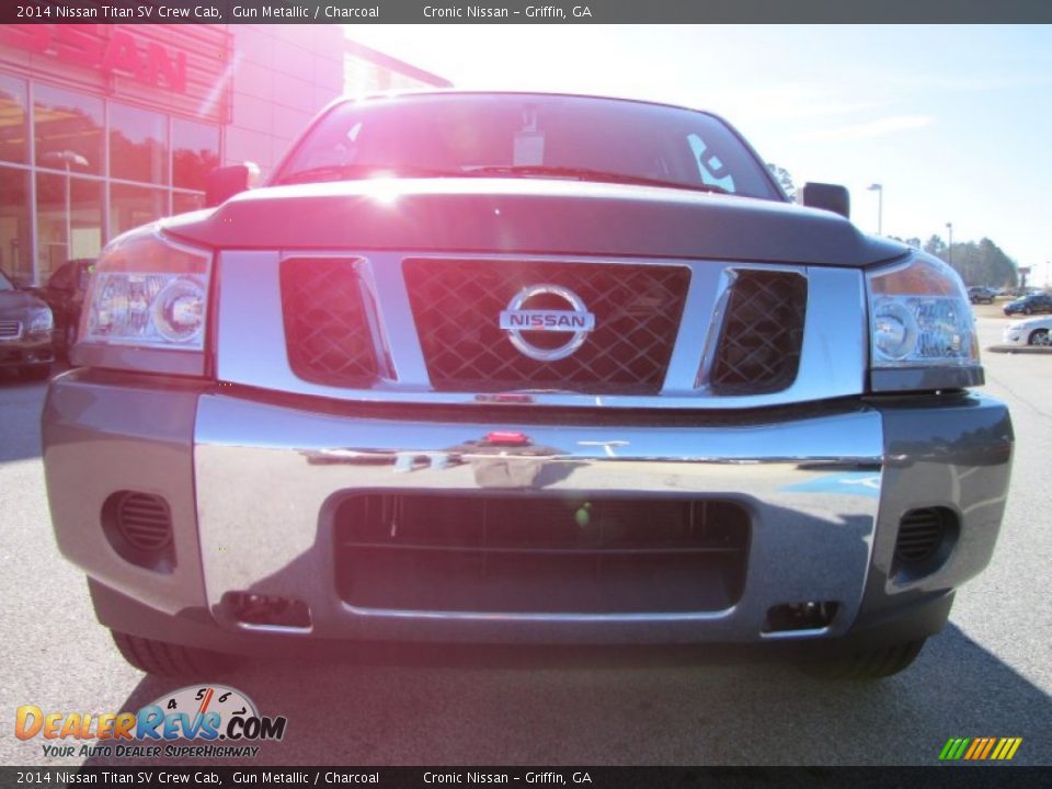 2014 Nissan Titan SV Crew Cab Gun Metallic / Charcoal Photo #8