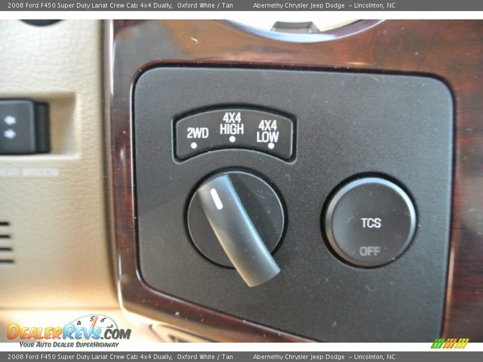 2008 Ford F450 Super Duty Lariat Crew Cab 4x4 Dually Oxford White / Tan Photo #12