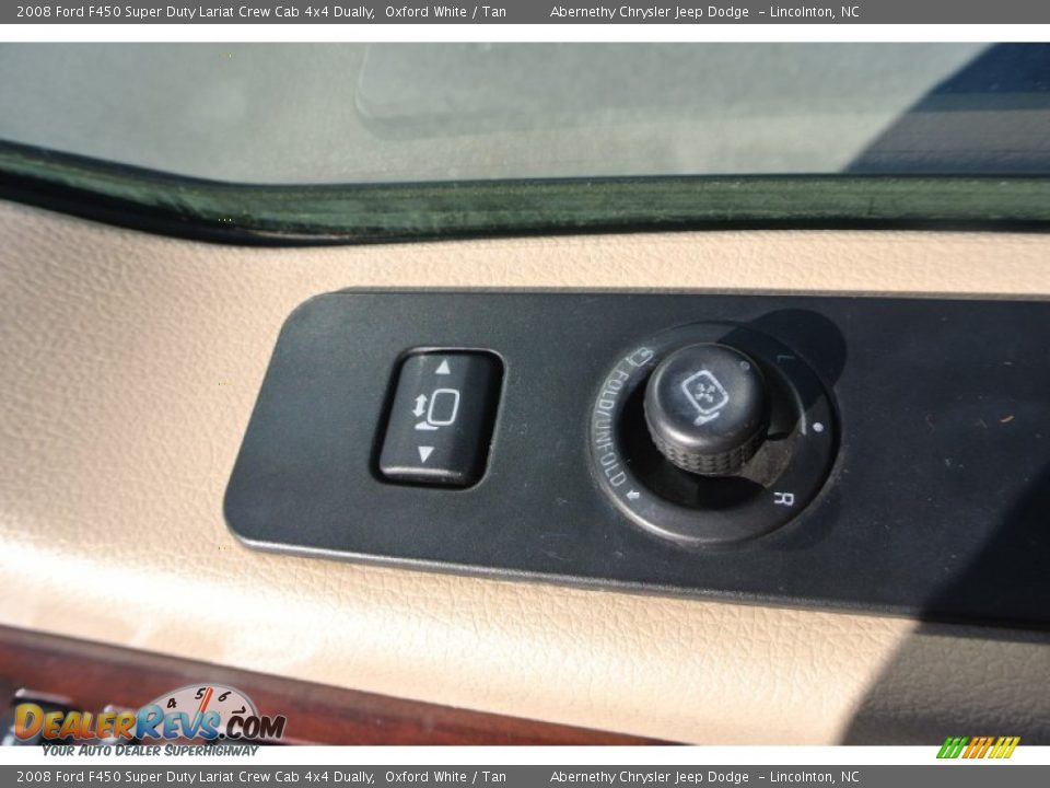 2008 Ford F450 Super Duty Lariat Crew Cab 4x4 Dually Oxford White / Tan Photo #16
