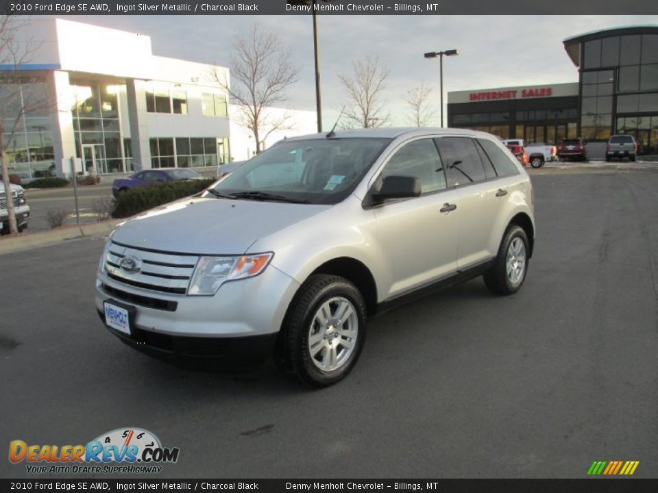 2010 Ford Edge SE AWD Ingot Silver Metallic / Charcoal Black Photo #2