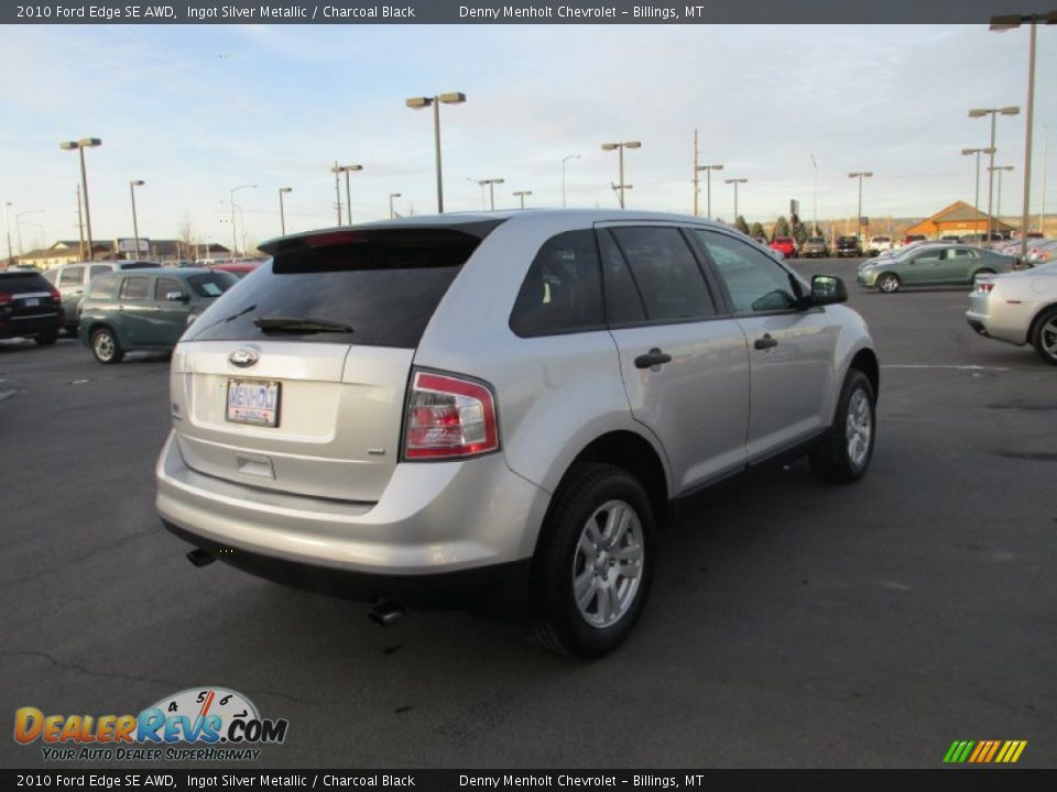2010 Ford Edge SE AWD Ingot Silver Metallic / Charcoal Black Photo #6