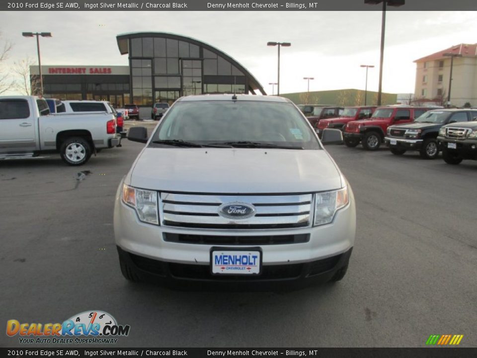 2010 Ford Edge SE AWD Ingot Silver Metallic / Charcoal Black Photo #8