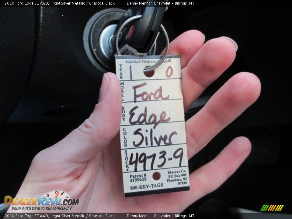 2010 Ford Edge SE AWD Ingot Silver Metallic / Charcoal Black Photo #15