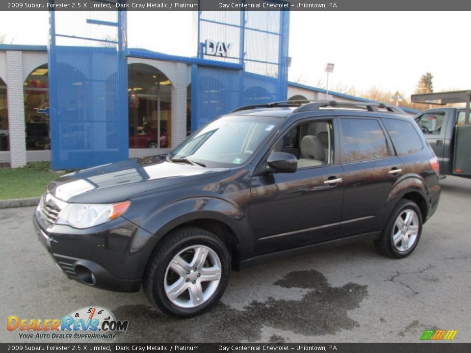 2009 Subaru Forester 2.5 X Limited Dark Gray Metallic / Platinum Photo #1