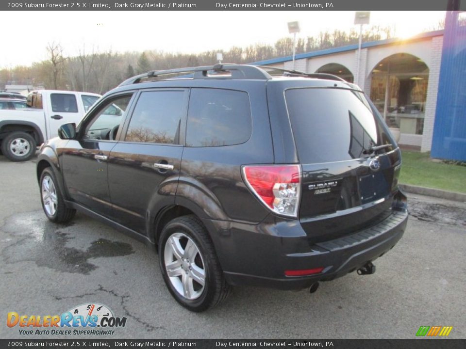 2009 Subaru Forester 2.5 X Limited Dark Gray Metallic / Platinum Photo #4