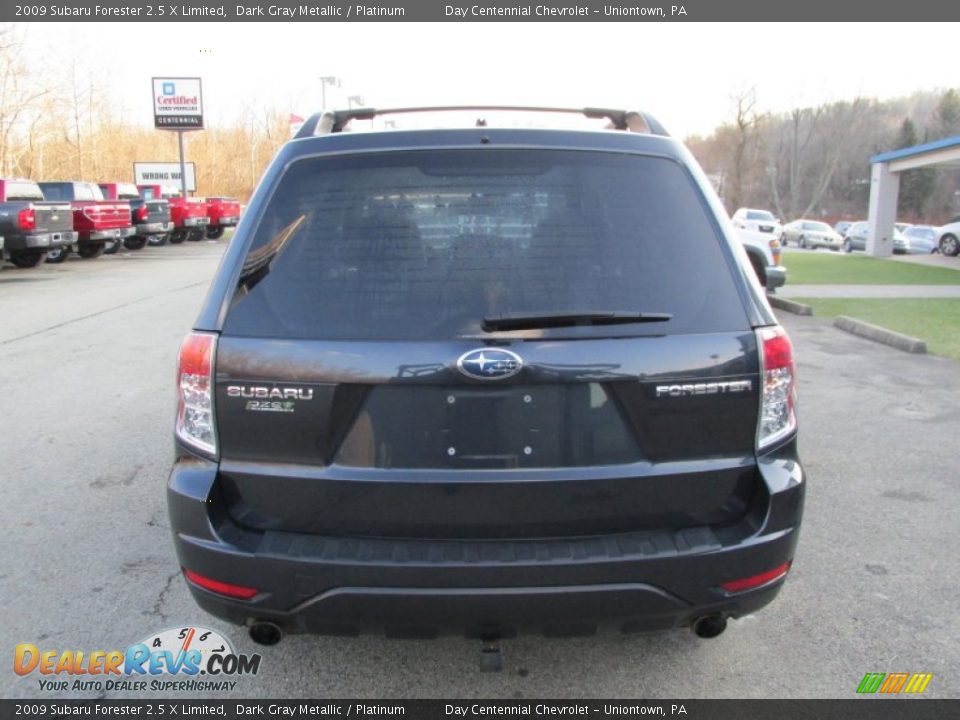 2009 Subaru Forester 2.5 X Limited Dark Gray Metallic / Platinum Photo #5