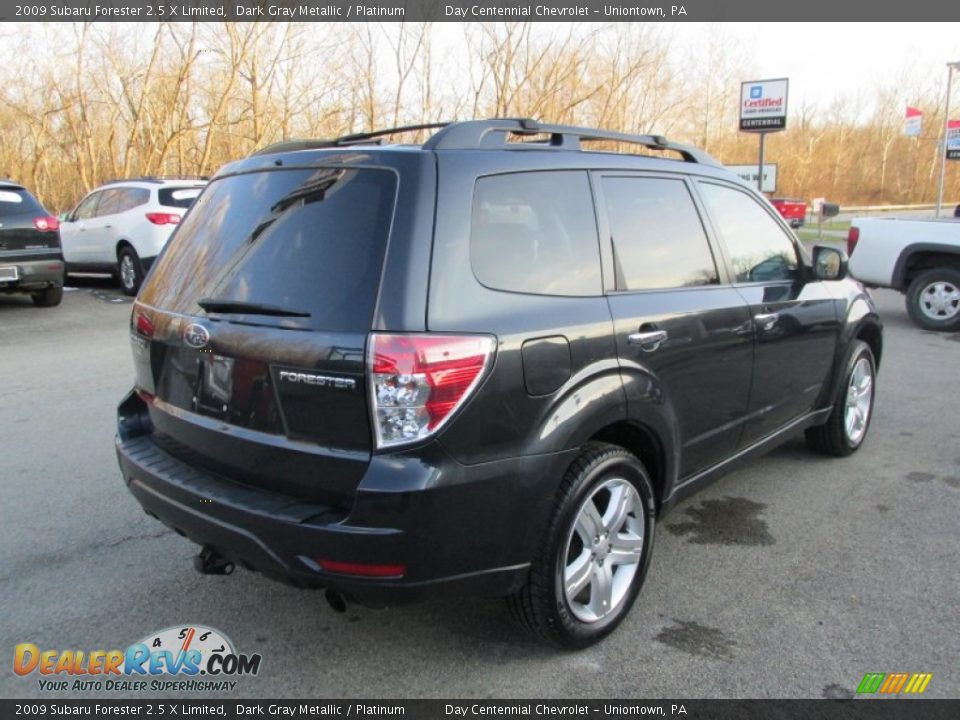 2009 Subaru Forester 2.5 X Limited Dark Gray Metallic / Platinum Photo #6