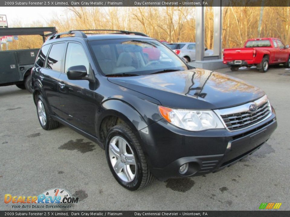 2009 Subaru Forester 2.5 X Limited Dark Gray Metallic / Platinum Photo #8