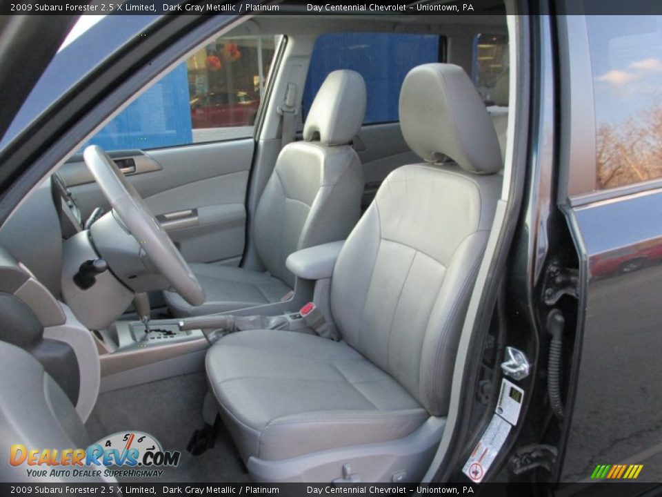 2009 Subaru Forester 2.5 X Limited Dark Gray Metallic / Platinum Photo #13