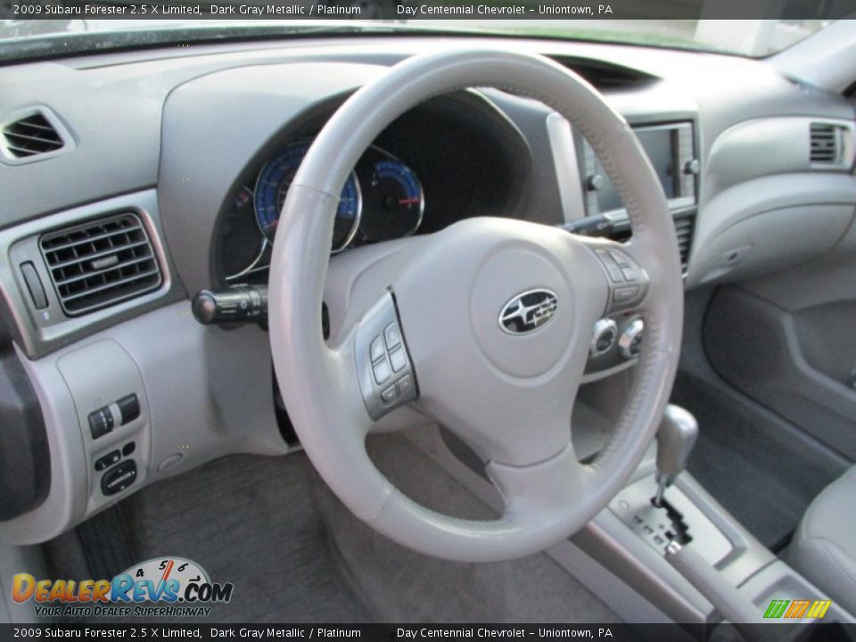 2009 Subaru Forester 2.5 X Limited Dark Gray Metallic / Platinum Photo #15