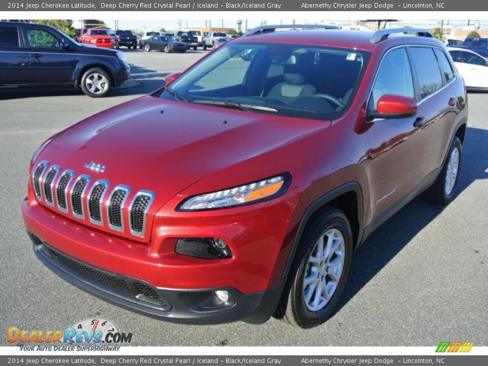 2014 Jeep Cherokee Latitude Deep Cherry Red Crystal Pearl / Iceland - Black/Iceland Gray Photo #1