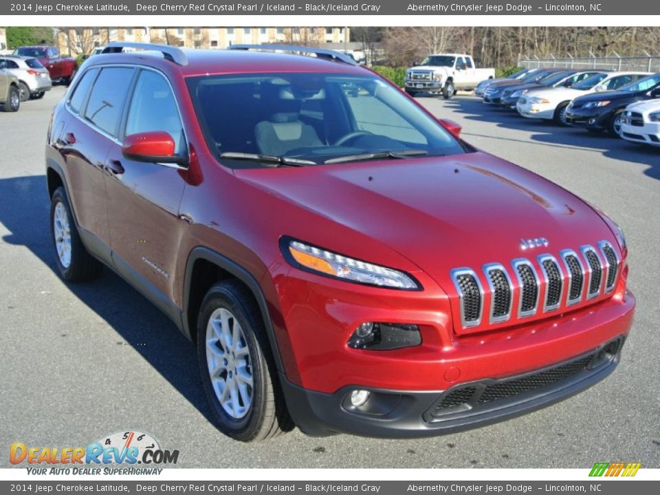 2014 Jeep Cherokee Latitude Deep Cherry Red Crystal Pearl / Iceland - Black/Iceland Gray Photo #2