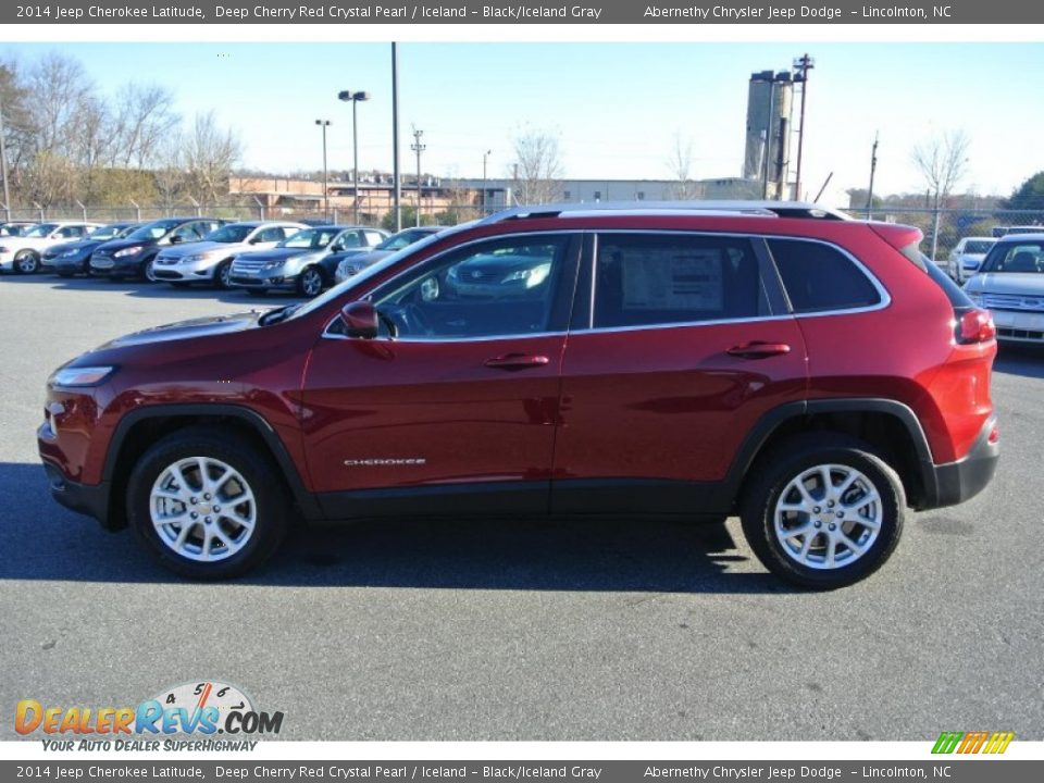 2014 Jeep Cherokee Latitude Deep Cherry Red Crystal Pearl / Iceland - Black/Iceland Gray Photo #3