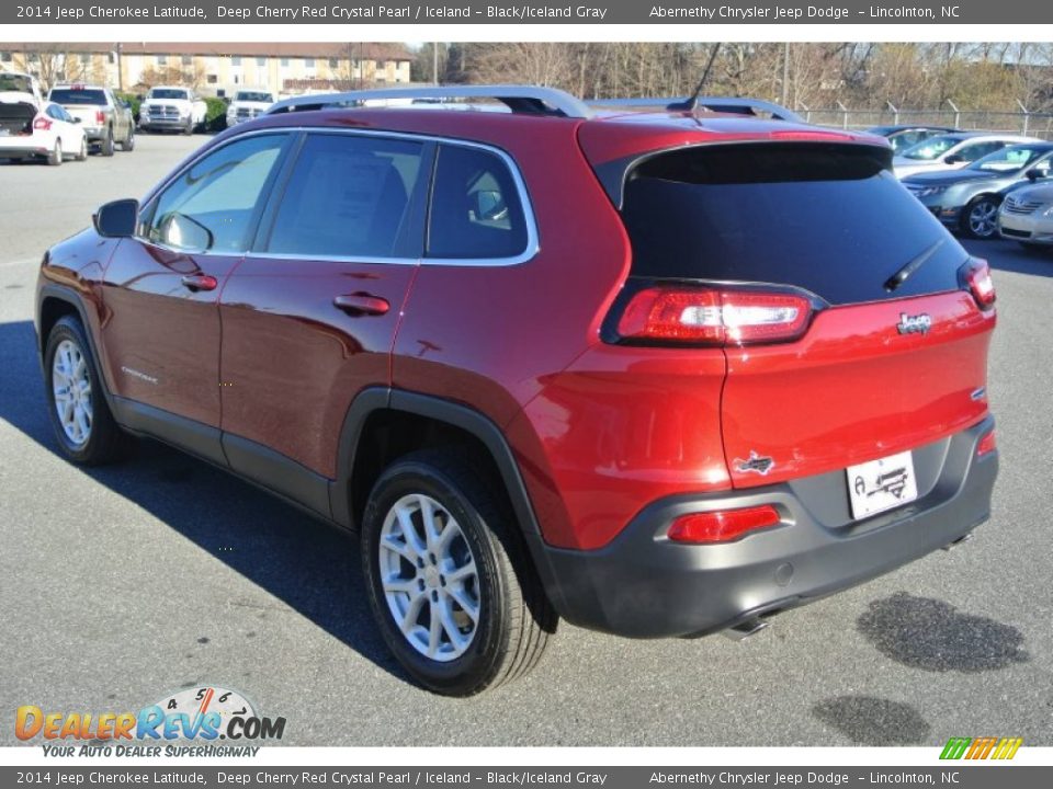 2014 Jeep Cherokee Latitude Deep Cherry Red Crystal Pearl / Iceland - Black/Iceland Gray Photo #4
