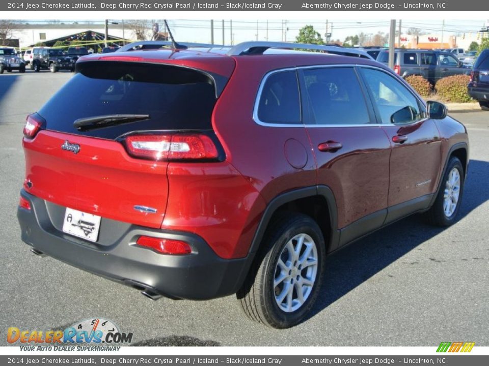 2014 Jeep Cherokee Latitude Deep Cherry Red Crystal Pearl / Iceland - Black/Iceland Gray Photo #5
