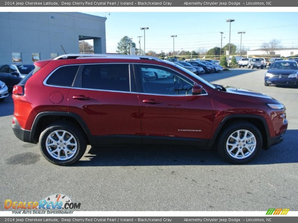 2014 Jeep Cherokee Latitude Deep Cherry Red Crystal Pearl / Iceland - Black/Iceland Gray Photo #6