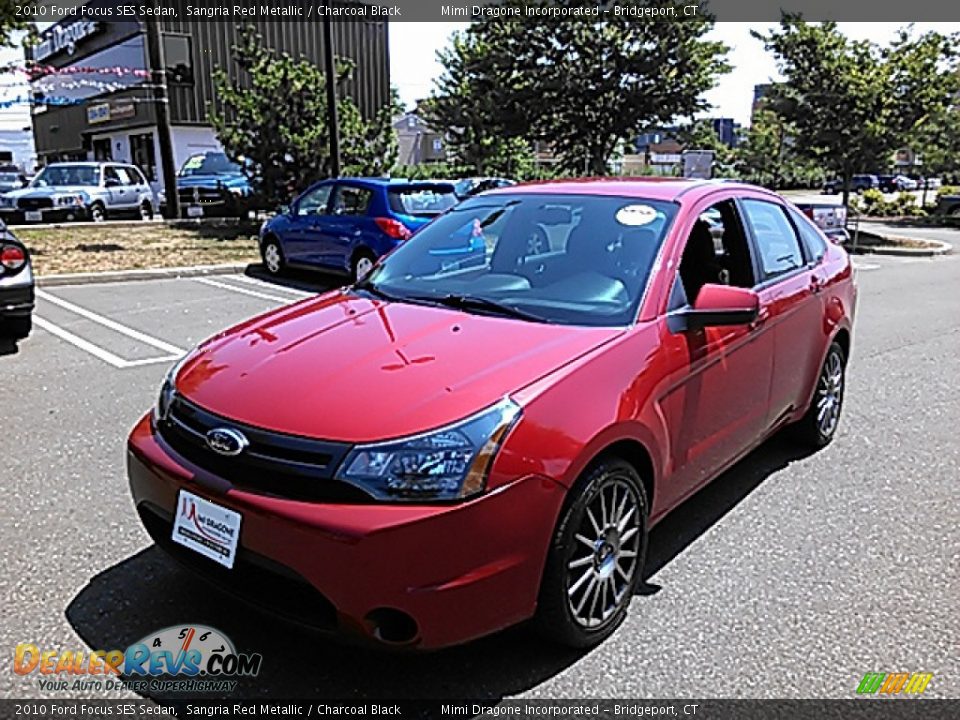 2010 Ford Focus SES Sedan Sangria Red Metallic / Charcoal Black Photo #1