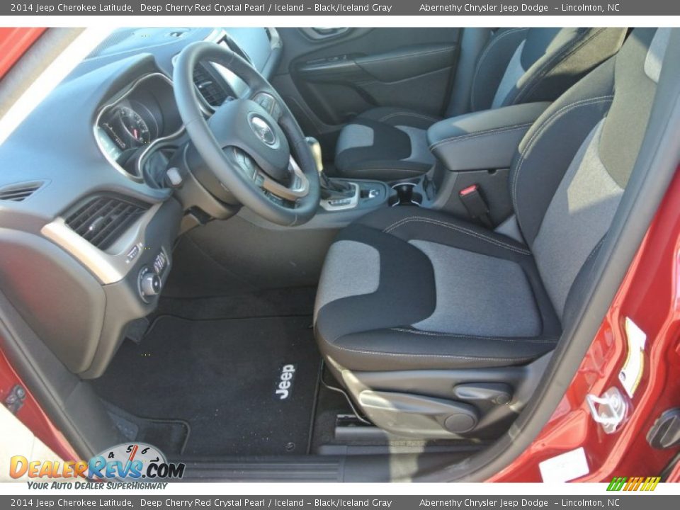 2014 Jeep Cherokee Latitude Deep Cherry Red Crystal Pearl / Iceland - Black/Iceland Gray Photo #8