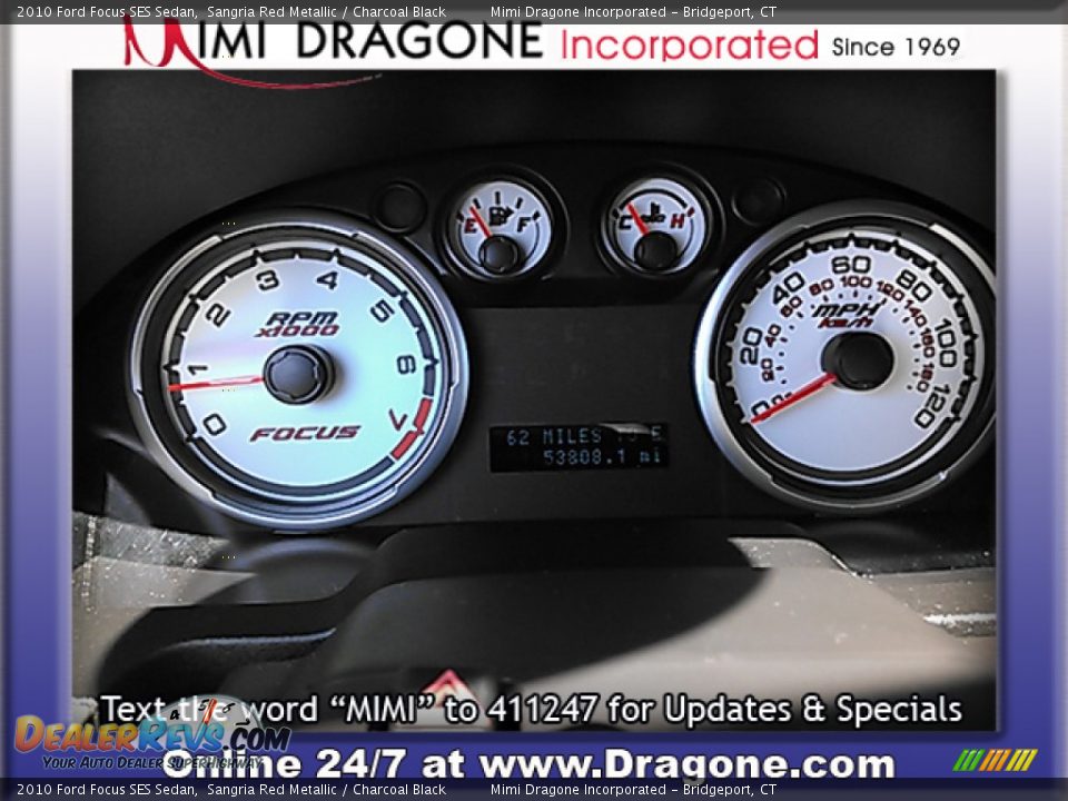 2010 Ford Focus SES Sedan Sangria Red Metallic / Charcoal Black Photo #2