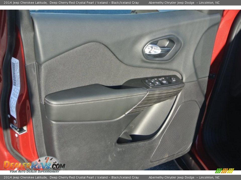 2014 Jeep Cherokee Latitude Deep Cherry Red Crystal Pearl / Iceland - Black/Iceland Gray Photo #9