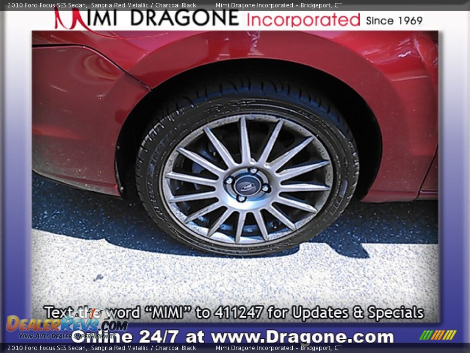 2010 Ford Focus SES Sedan Sangria Red Metallic / Charcoal Black Photo #4