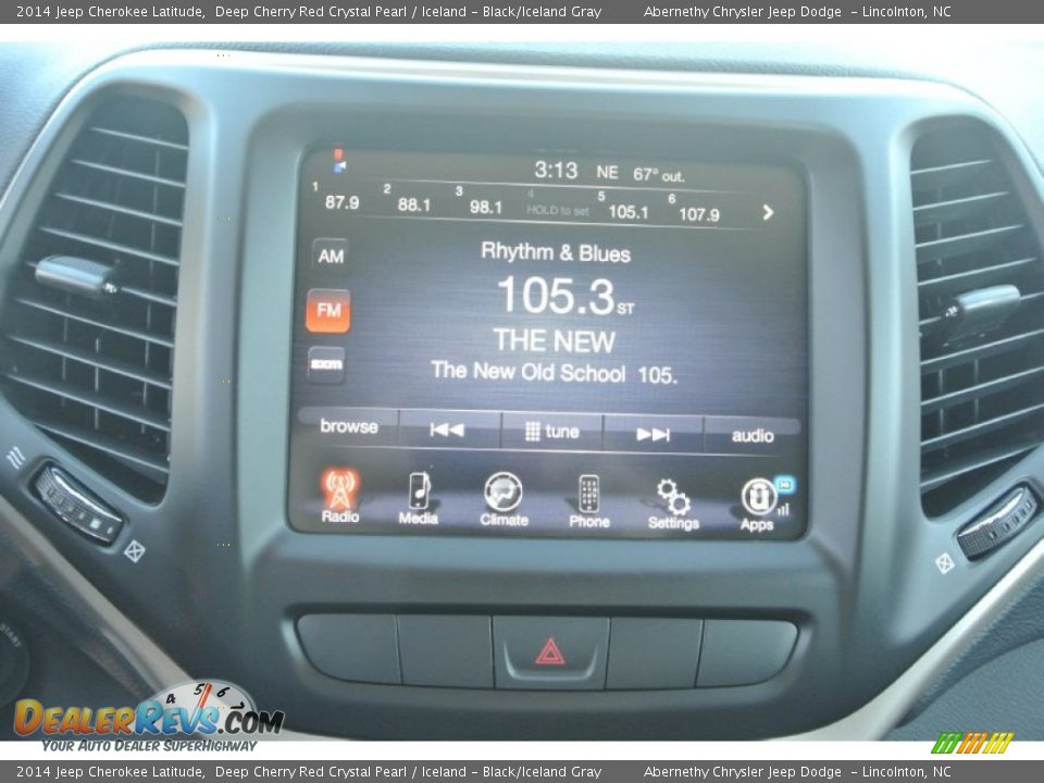 2014 Jeep Cherokee Latitude Deep Cherry Red Crystal Pearl / Iceland - Black/Iceland Gray Photo #12