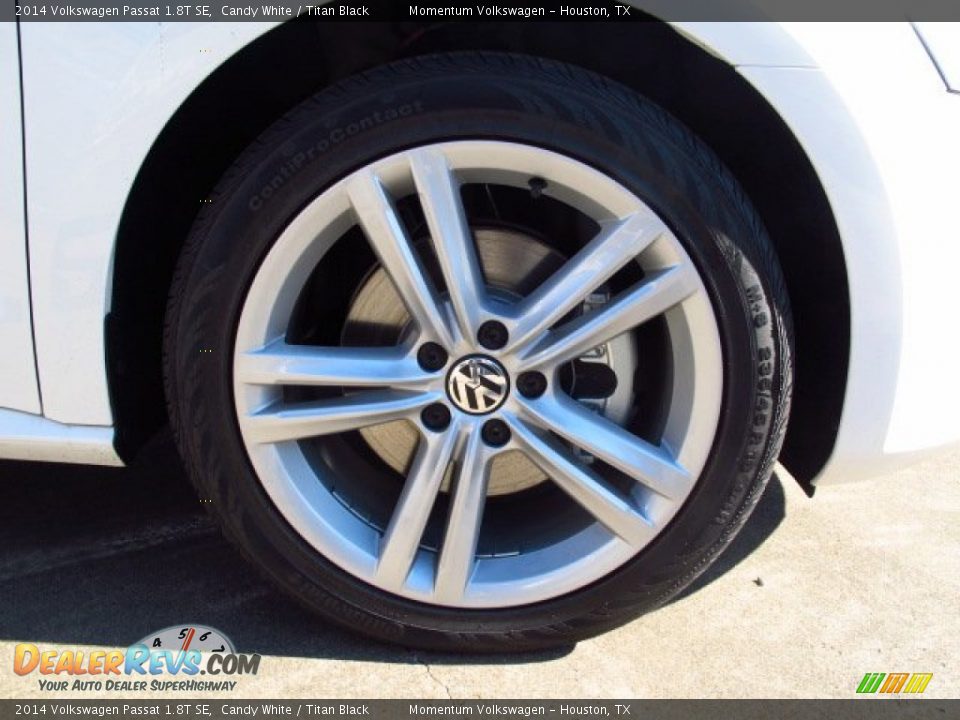 2014 Volkswagen Passat 1.8T SE Candy White / Titan Black Photo #7