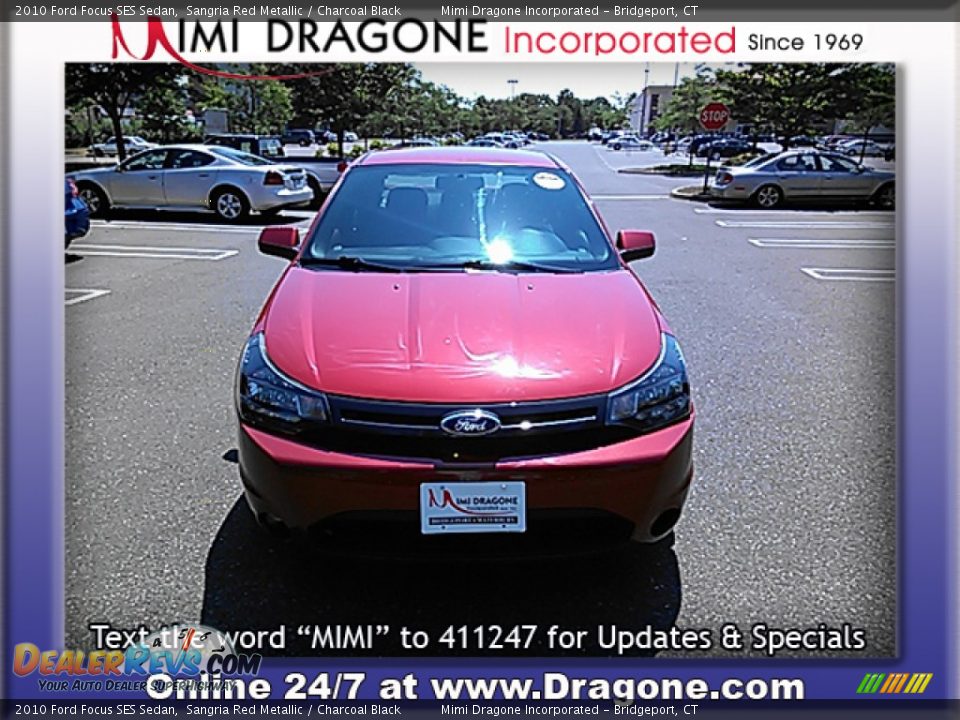 2010 Ford Focus SES Sedan Sangria Red Metallic / Charcoal Black Photo #5