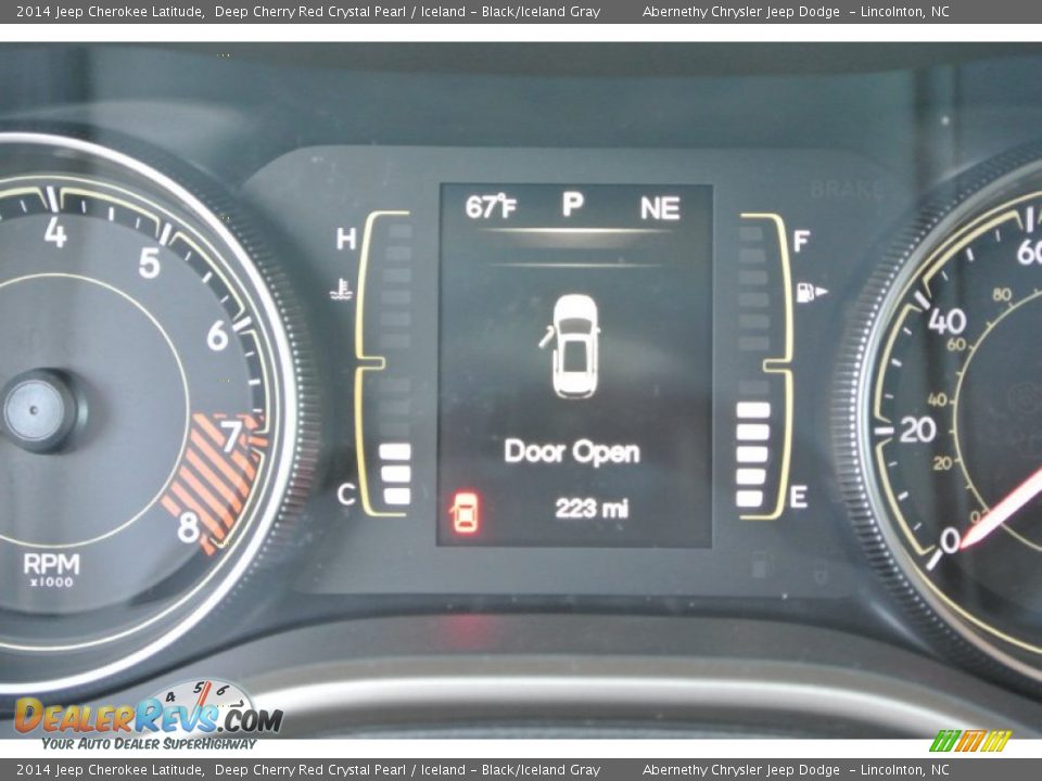 2014 Jeep Cherokee Latitude Deep Cherry Red Crystal Pearl / Iceland - Black/Iceland Gray Photo #14