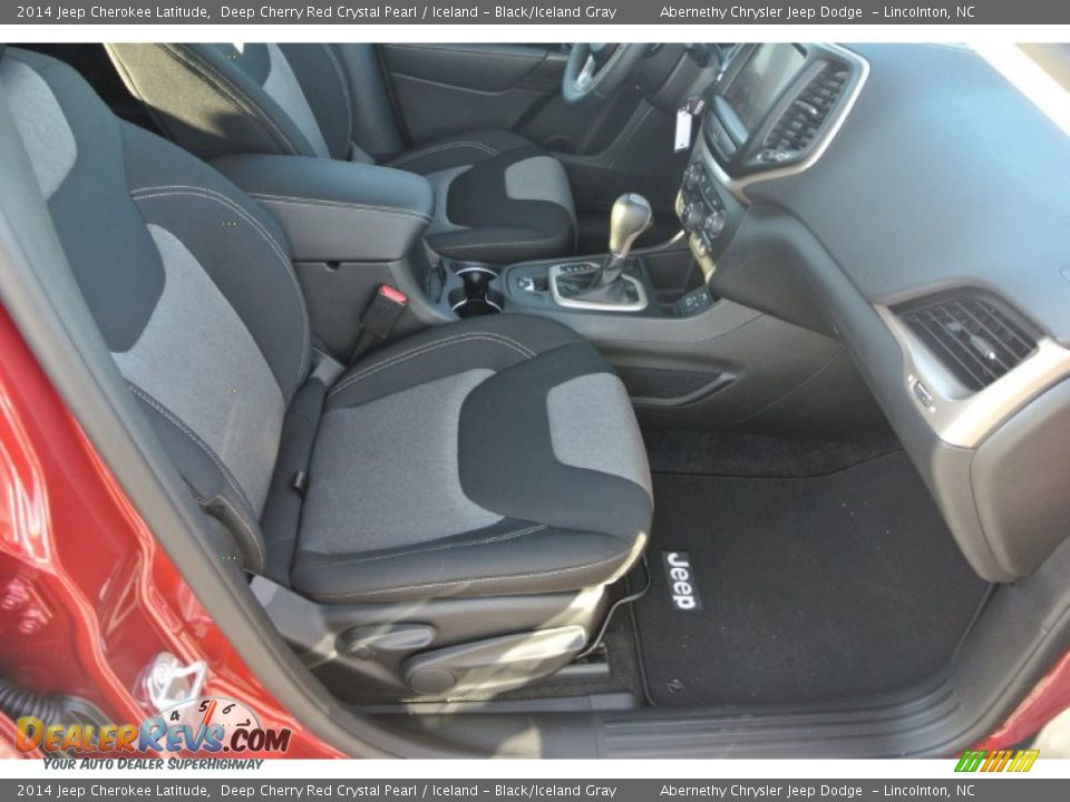 2014 Jeep Cherokee Latitude Deep Cherry Red Crystal Pearl / Iceland - Black/Iceland Gray Photo #17