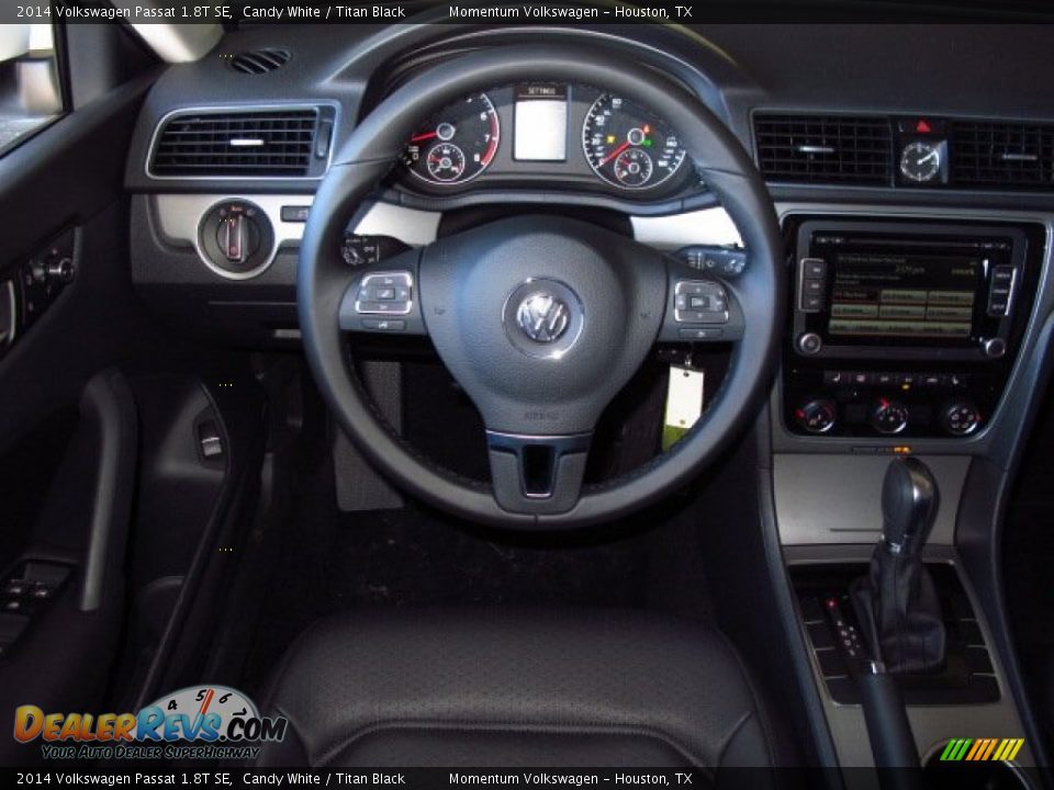 2014 Volkswagen Passat 1.8T SE Candy White / Titan Black Photo #14