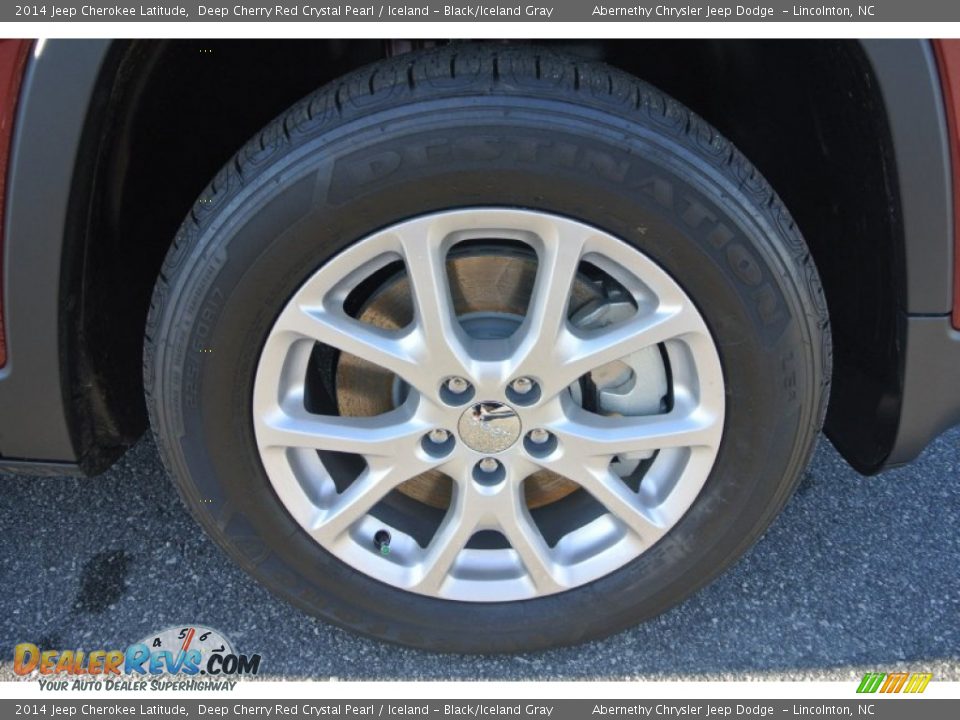 2014 Jeep Cherokee Latitude Deep Cherry Red Crystal Pearl / Iceland - Black/Iceland Gray Photo #19