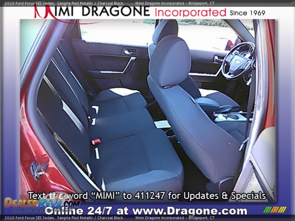 2010 Ford Focus SES Sedan Sangria Red Metallic / Charcoal Black Photo #13