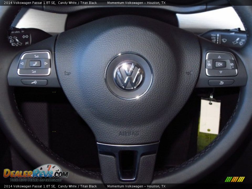 2014 Volkswagen Passat 1.8T SE Candy White / Titan Black Photo #19