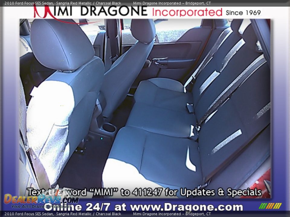 2010 Ford Focus SES Sedan Sangria Red Metallic / Charcoal Black Photo #16