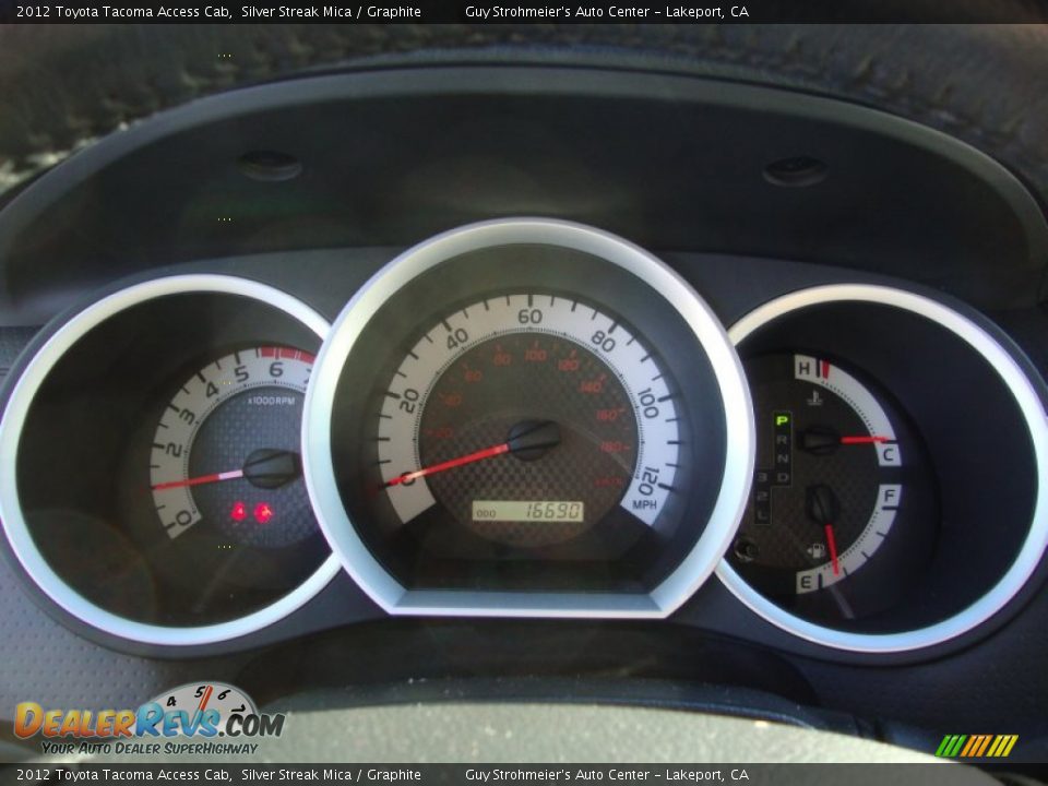 2012 Toyota Tacoma Access Cab Silver Streak Mica / Graphite Photo #12