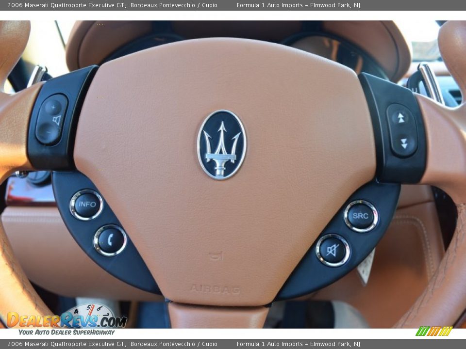 2006 Maserati Quattroporte Executive GT Steering Wheel Photo #9