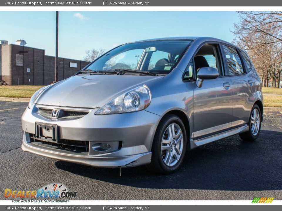2007 Honda Fit Sport Storm Silver Metallic / Black Photo #1