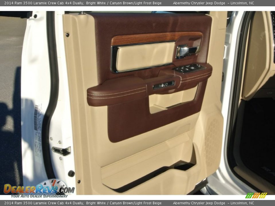 Door Panel of 2014 Ram 3500 Laramie Crew Cab 4x4 Dually Photo #9