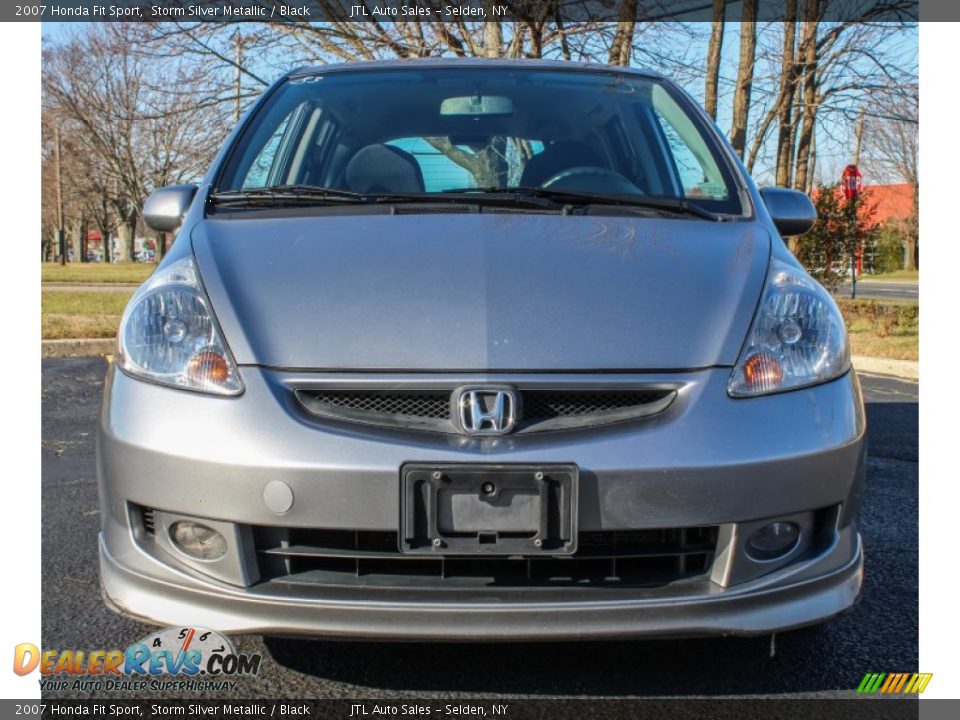 2007 Honda Fit Sport Storm Silver Metallic / Black Photo #2