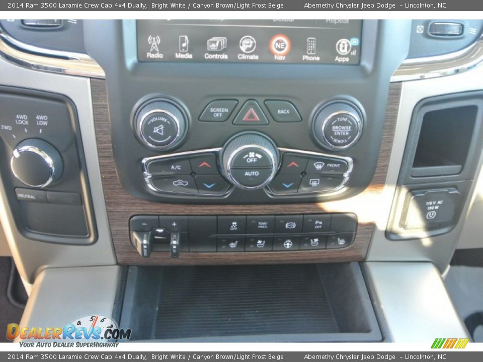 Controls of 2014 Ram 3500 Laramie Crew Cab 4x4 Dually Photo #10