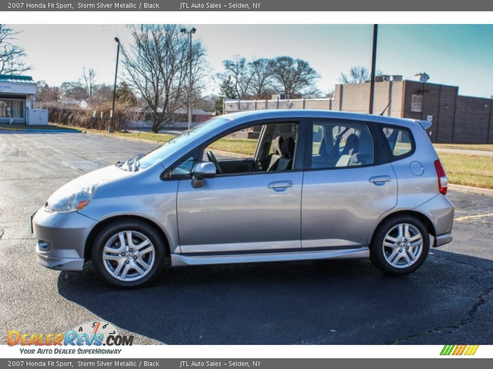 2007 Honda Fit Sport Storm Silver Metallic / Black Photo #3