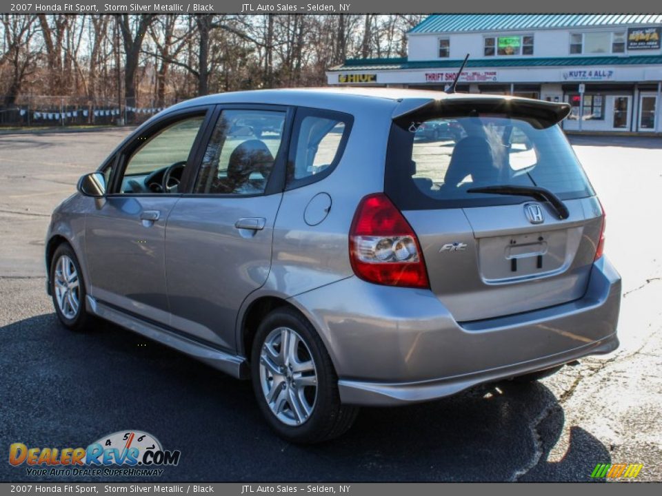 2007 Honda Fit Sport Storm Silver Metallic / Black Photo #4