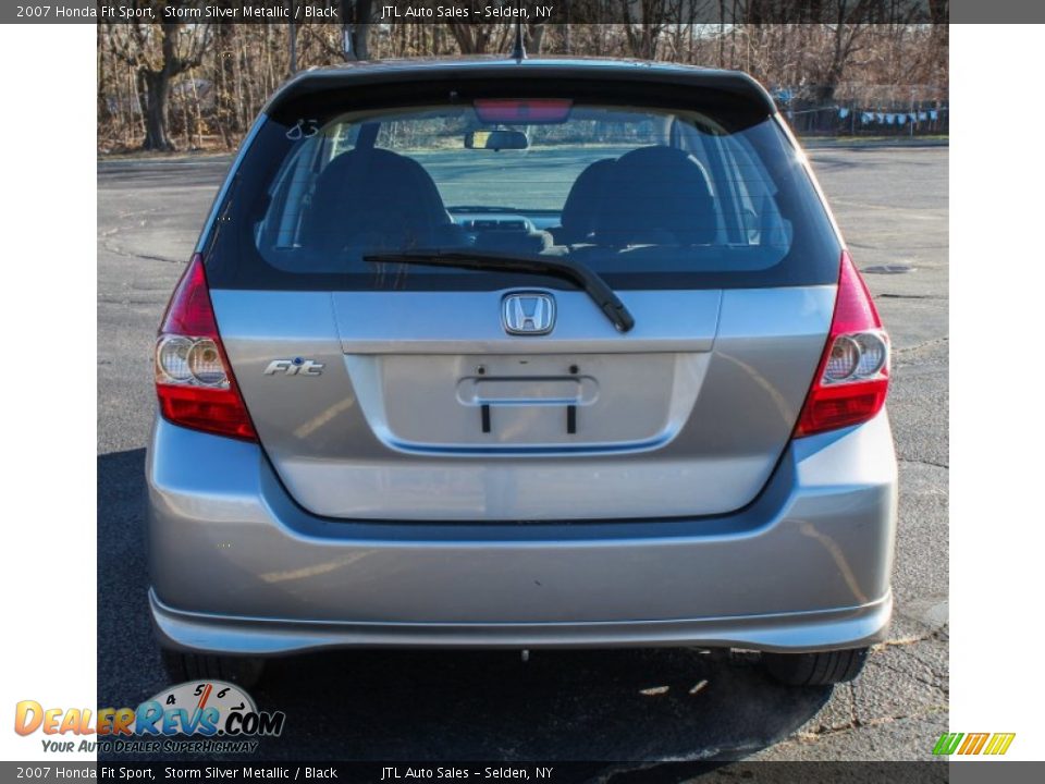 2007 Honda Fit Sport Storm Silver Metallic / Black Photo #5