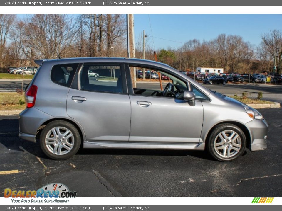 Storm Silver Metallic 2007 Honda Fit Sport Photo #7