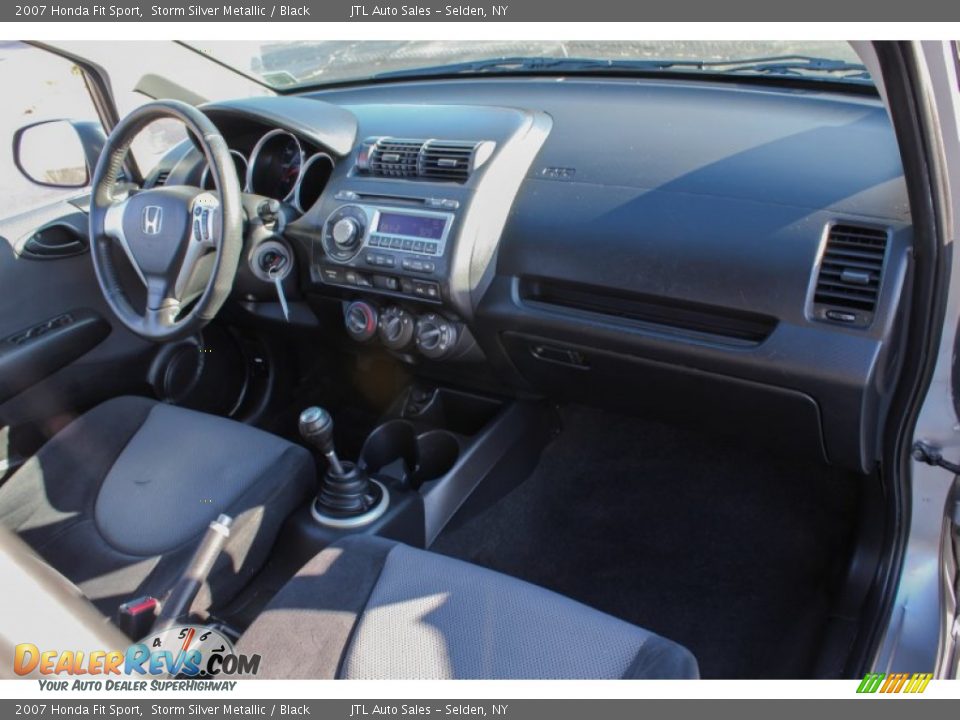 2007 Honda Fit Sport Storm Silver Metallic / Black Photo #9
