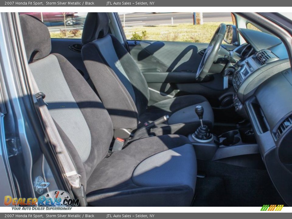 2007 Honda Fit Sport Storm Silver Metallic / Black Photo #10