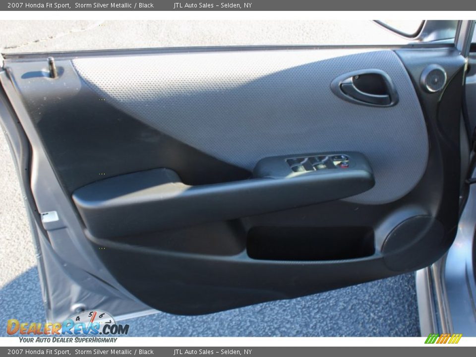 2007 Honda Fit Sport Storm Silver Metallic / Black Photo #11