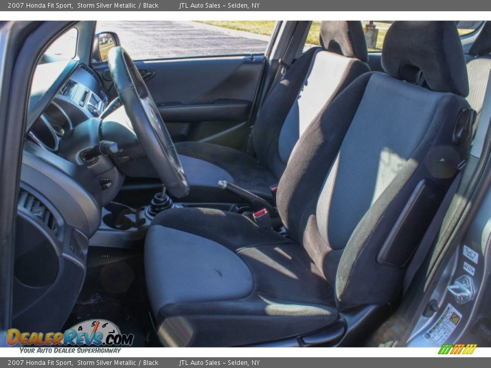 2007 Honda Fit Sport Storm Silver Metallic / Black Photo #12