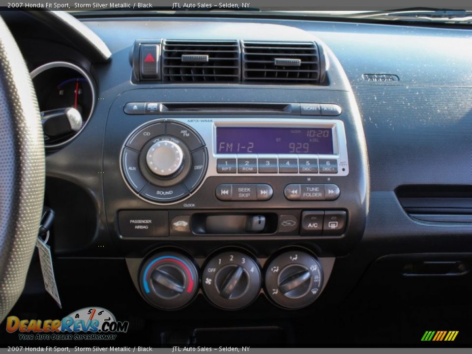 2007 Honda Fit Sport Storm Silver Metallic / Black Photo #13